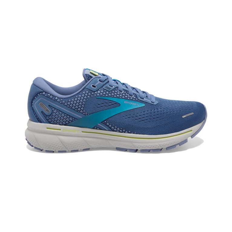 Brooks Ghost 14 Cushioned Women's Road Running Shoes - Blue/Ocean/Oyster (23954-AXGD)